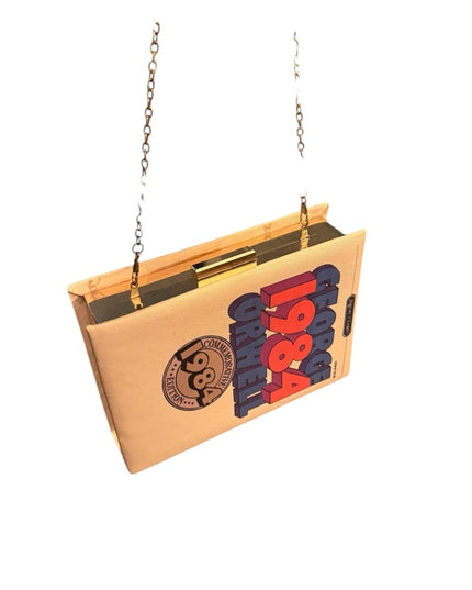 Vintage 1984 George Orwell Box Purse RARE Shoulder bag Clutch