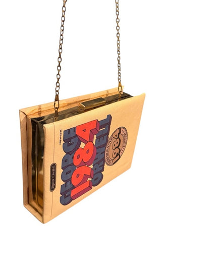 Vintage 1984 George Orwell Box Purse RARE Shoulder bag Clutch