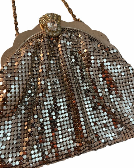 Vintage Silver metalmesh Whiting & Davis SM purse