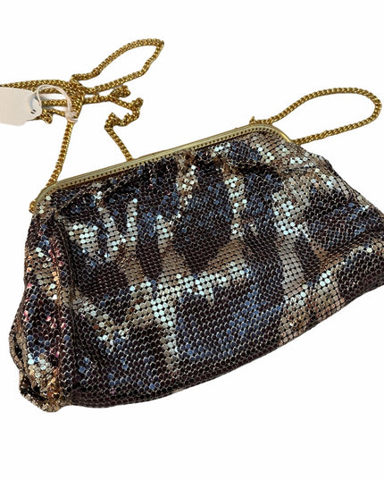 Vintage Whiting & Davis Leopard metal mesh purse chain mail