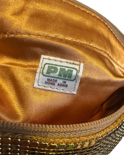 Vintage 1960s Hong Kong Gold Metal Mesh Chain shoulder Bag