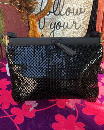 Vintage Black Metal Mesh Whiting & Davis Purse