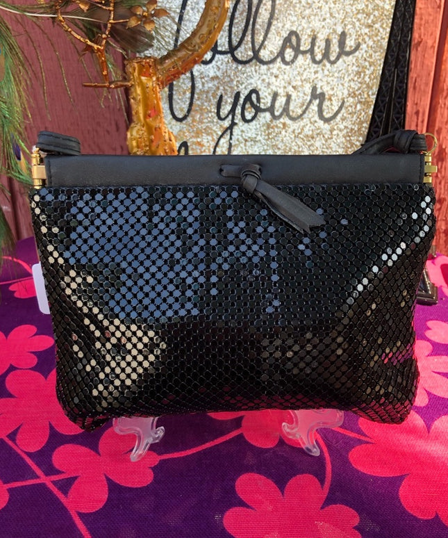 Vintage Black Metal Mesh Whiting & Davis Purse