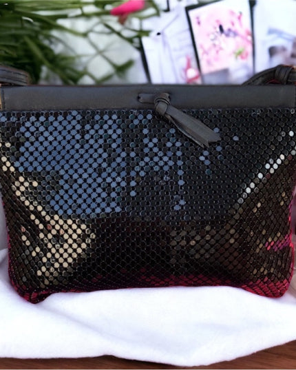 Vintage Black Metal Mesh Whiting & Davis Purse