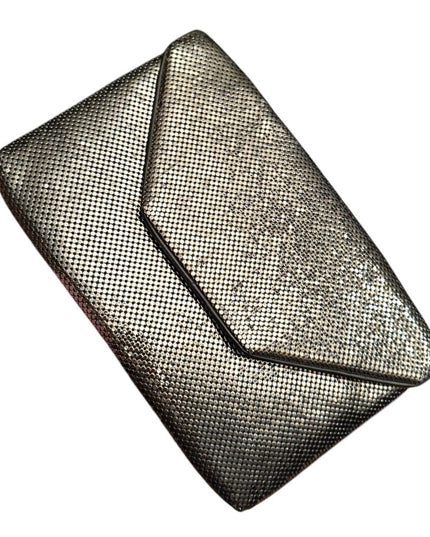 Vintage Whiting & Davis Metal Mesh Metalic Chic Silver Clutch shoulder bag