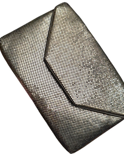 Vintage Whiting & Davis Metal Mesh Metalic Chic Silver Clutch shoulder bag