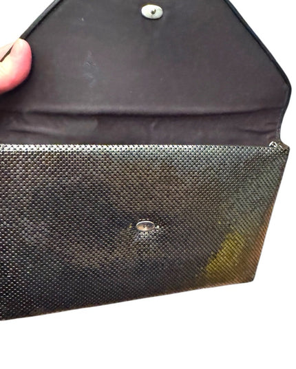 Vintage Whiting & Davis Metal Mesh Metalic Chic Silver Clutch shoulder bag