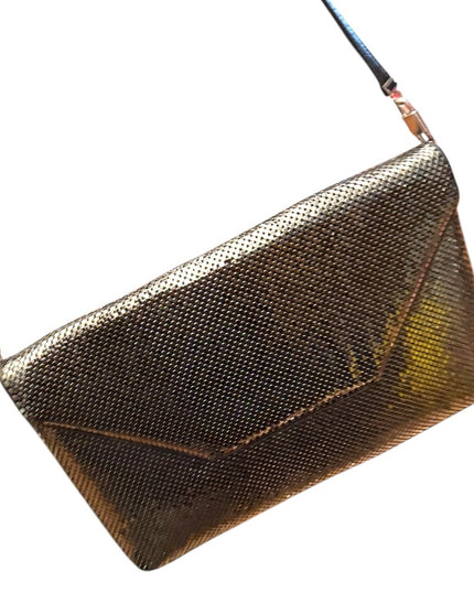 Vintage Whiting & Davis Metal Mesh Metalic Chic Silver Clutch shoulder bag