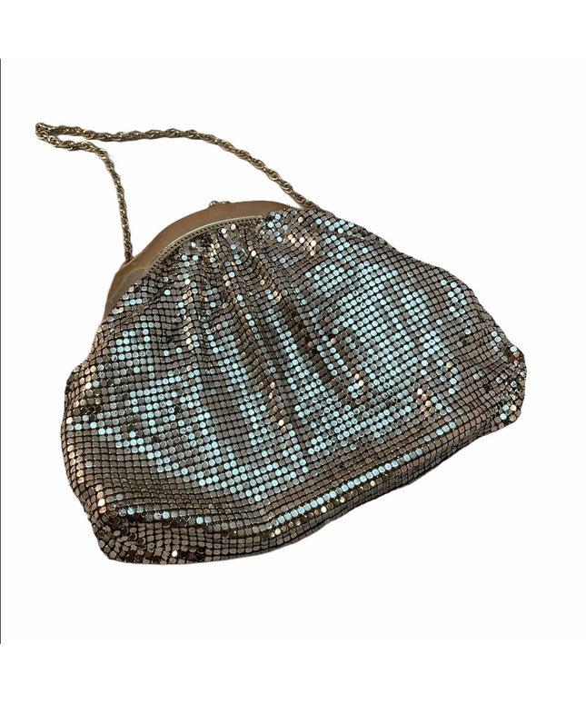 Vintage c1950s Silver metal mesh Whiting & Davis