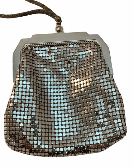 Vintage Whiting & Davis Wristlet change purse Silver