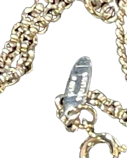 Vintage 1980s Whiting & Davis Intalgio Glass cameo silver finish Cameo necklace