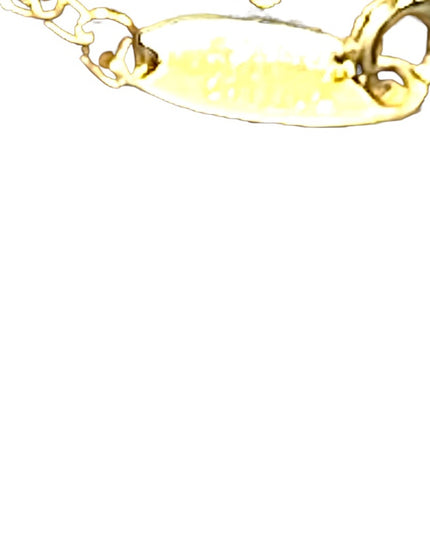 NWT Whiting & Davis Hand Painted flower pendant gold finish necklace