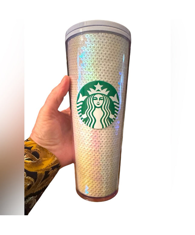 Starbucks sequin design tumbler 9”