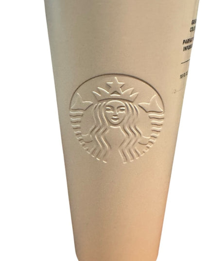 Starbucks Beige Cold Brew Tumbler White Pearl Ice Stainless Steel Holiday 2021
