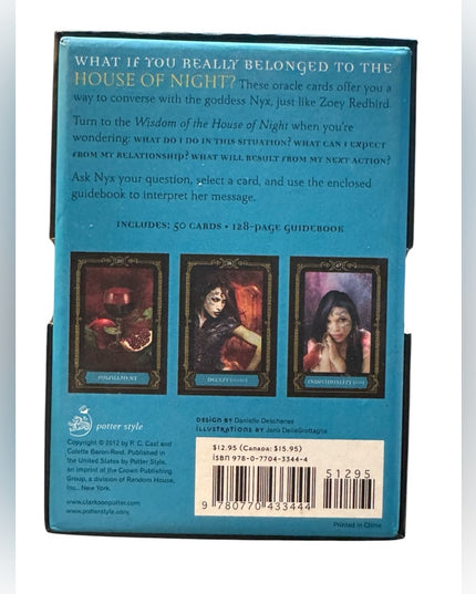 Wisdom of the House of Night Oracle Cards - Black Orig Deck 
VG