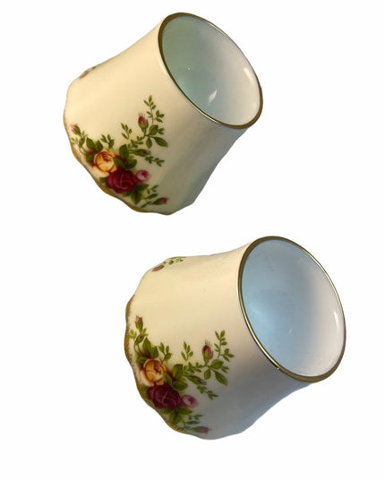 Like New Royal Albert Egg cups x2 pcs Old Country Roses