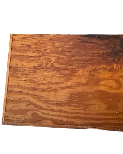 Antique Solid OAK Wooden File Storage Box metal Drawer handmade Card Caralog