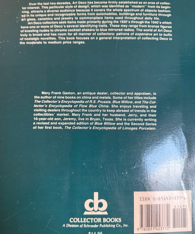 Collector's Guide to Art Deco: Identification & Values Reference book SC
