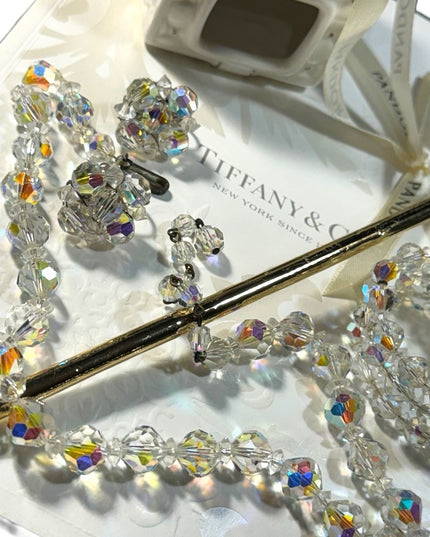 MOTHERS CHRISTMAS  Gold plt rose Tiffany Catalog Pandora ornament Sparkle Set 💗
