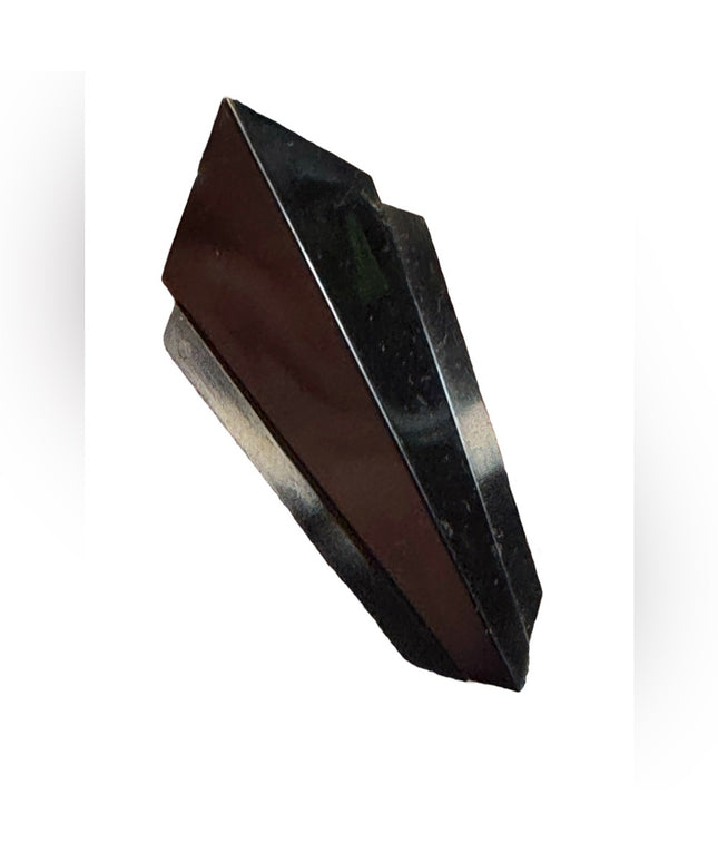 Jean Louis Scherrer Broche Paris Parfum Porte Fleur art deco plastique noir