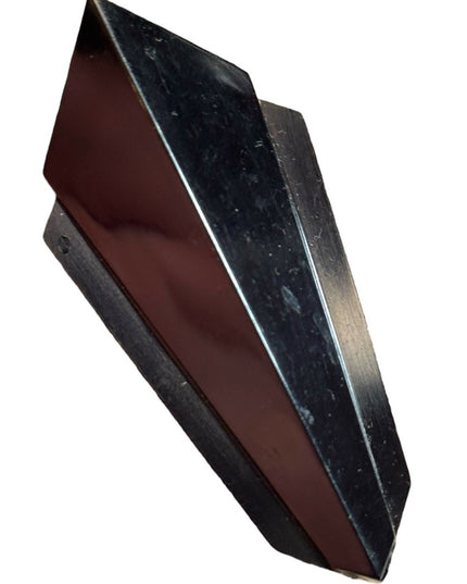 Jean Louis Scherrer Broche Paris Parfum Porte Fleur art deco plastique noir