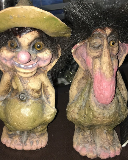 Vintage pair of NYFORM Sweden trolls Pair x2 pc
