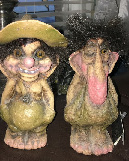 Vintage pair of NYFORM Sweden trolls Pair x2 pc