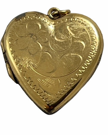 Vintage Gold filled Heart Locket 1” B