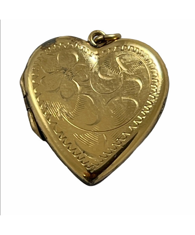 Vintage Gold filled Heart Locket 1” B