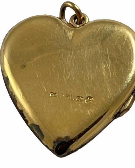 Vintage Gold filled Heart Locket 1” B