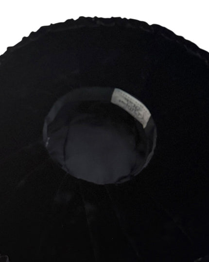 RARE Lilliput Black WideBrim Velvet Victorian styled High Society Hat Retired