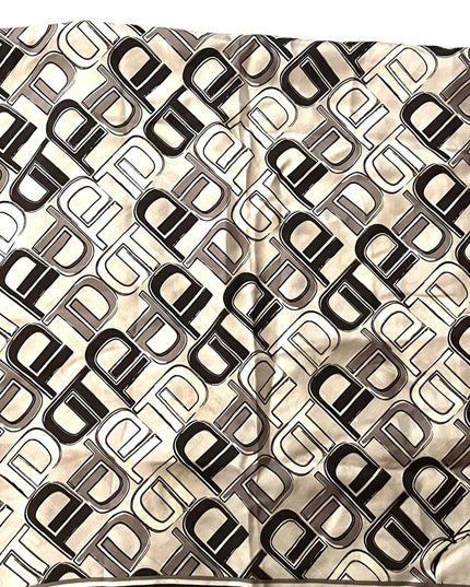 TD Bank Licensed Large Silk silver black Scarf wrap Limited Ed