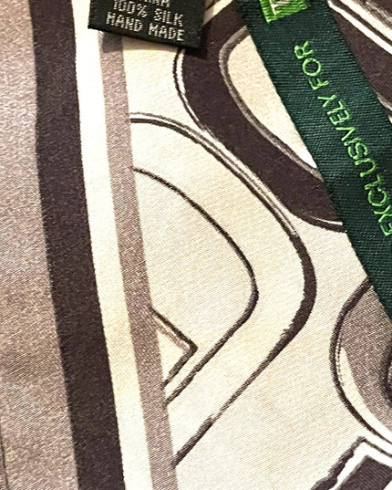 TD Bank Licensed Large Silk silver black Scarf wrap Limited Ed
