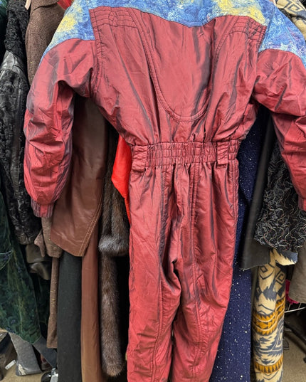 Vintage Descente Burgundy Lovely Snow Suit