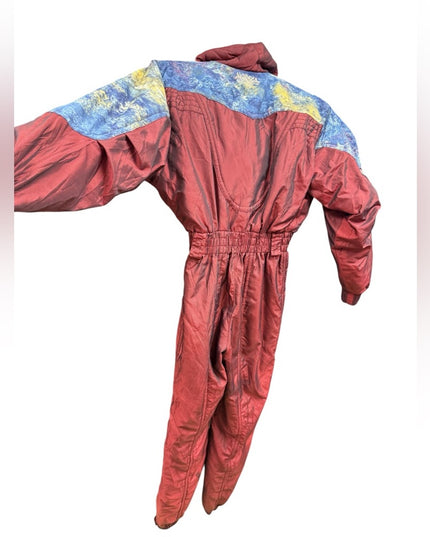 Vintage Descente Burgundy Lovely Snow Suit