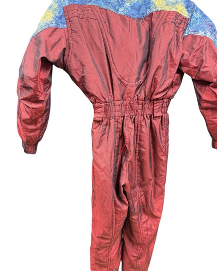 Vintage Descente Burgundy Lovely Snow Suit