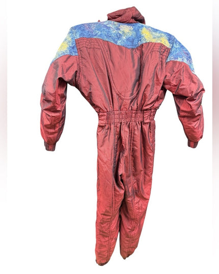 Vintage Descente Burgundy Lovely Snow Suit