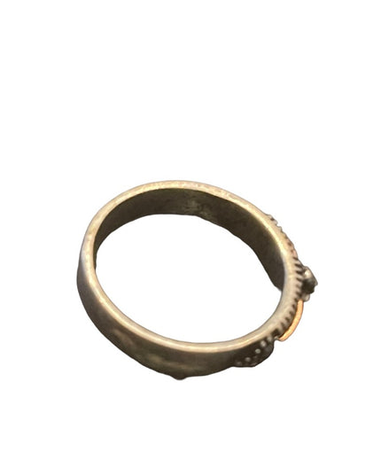 Vintage copper sterling silver Southwestern ring small band