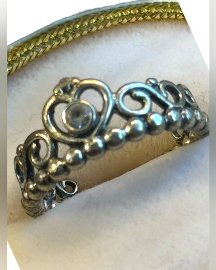 Lovely Pandora Crown 925 ALE Sterling Silver Ring