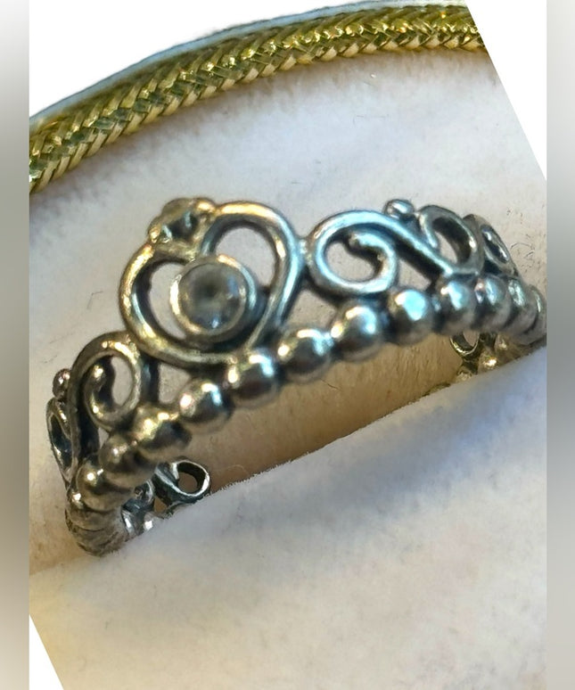 Lovely Pandora Crown 925 ALE Sterling Silver Ring