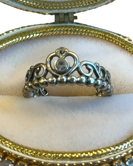 Lovely Pandora Crown 925 ALE Sterling Silver Ring