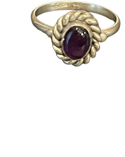 Vintage sterling silver 925 amethyst ring