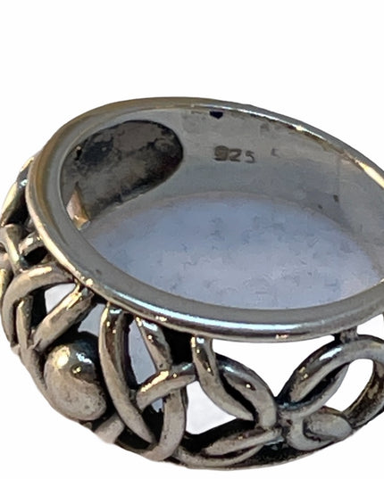 Sterling silver 925 celtic design ring 6.5