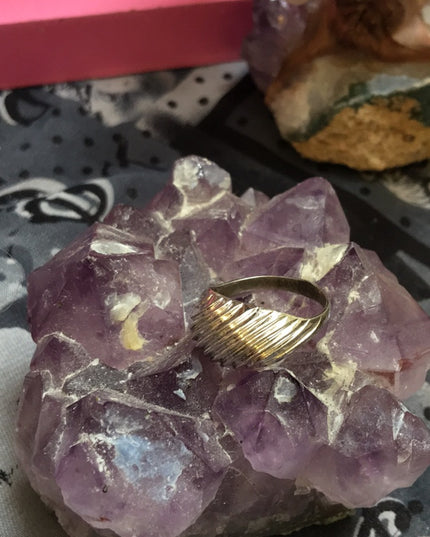 Vintage sterling silver domed ring