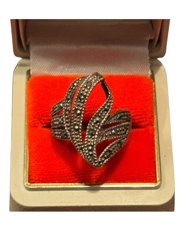 Sterling Silver 925 Marcasite Women's Ring