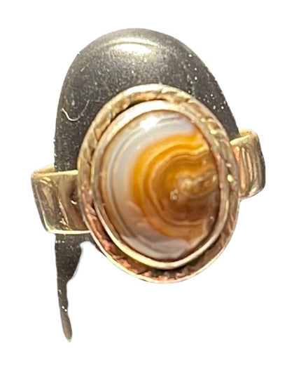 Vintage sterling silver 925 Agate ring