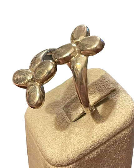 Sterling silver long flower 🌸 ring 925