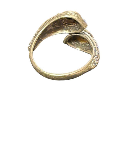 Fancy Vintage black onyx sterling silvwr 925 ring