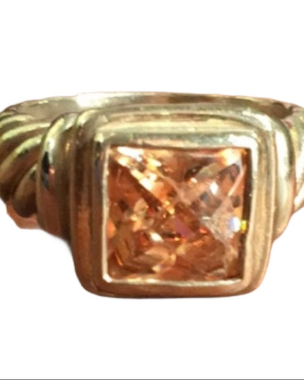 Sterling silver fancy stone  ring