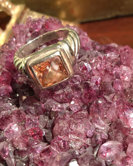 Sterling silver fancy stone  ring